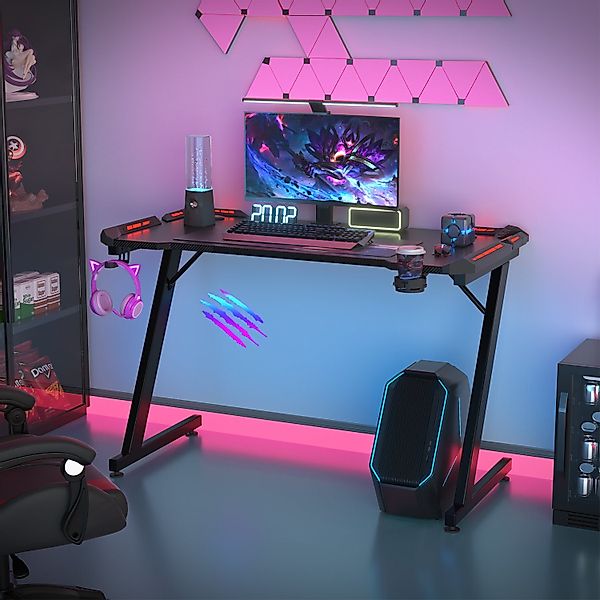 HOMALL Gamingtisch LED Gaming Tisch,Computertisch,mit RGB günstig online kaufen