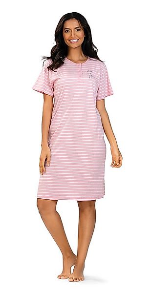 comtessa Nachthemd Comtessa Damen Nachtemd Kurzarm Wildrose Streifen (1-tlg günstig online kaufen