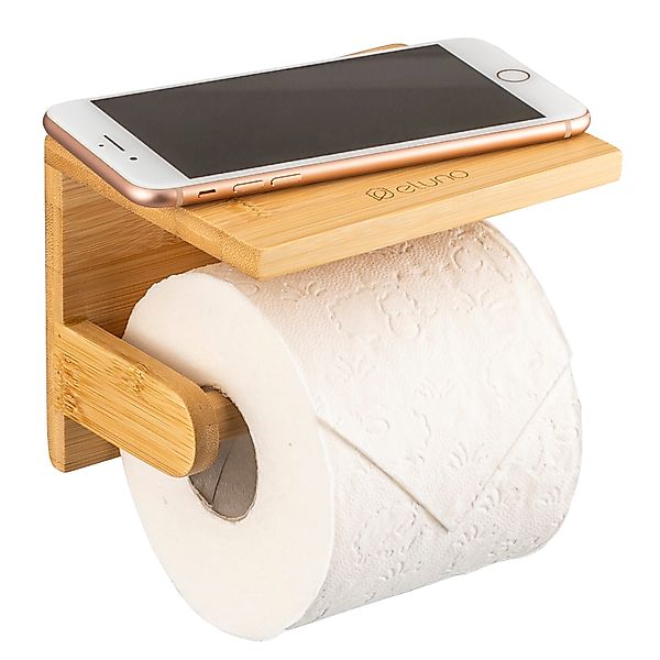 eluno Toilettenpapierhalter mit Ablage, WC-Rollenhalter aus günstig online kaufen