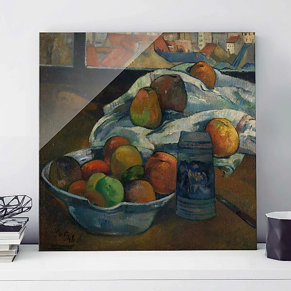 Glasbild - Quadrat Paul Gauguin - Obstschale günstig online kaufen