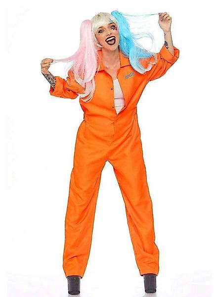 Leg Avenue Kostüm Orangefarbener Häftling Overall für Frauen, Leichter Over günstig online kaufen