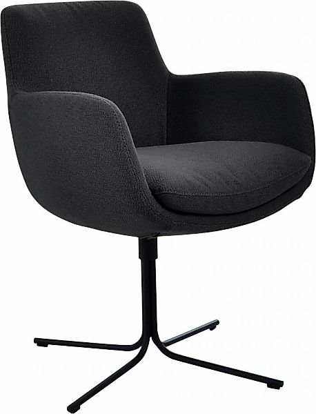 K+W Komfort & Wohnen Drehstuhl "Pego", Flachgewebe Q2 2250, filigranem 4-Fu günstig online kaufen