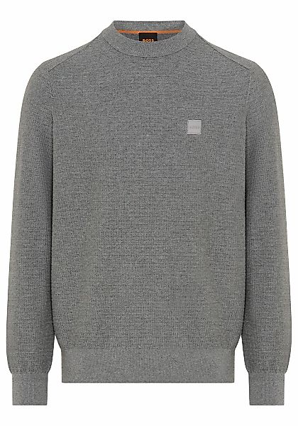 BOSS ORANGE Strickpullover "Anion" Rundhalsausschnitt, Regular Fit, BOSS-La günstig online kaufen