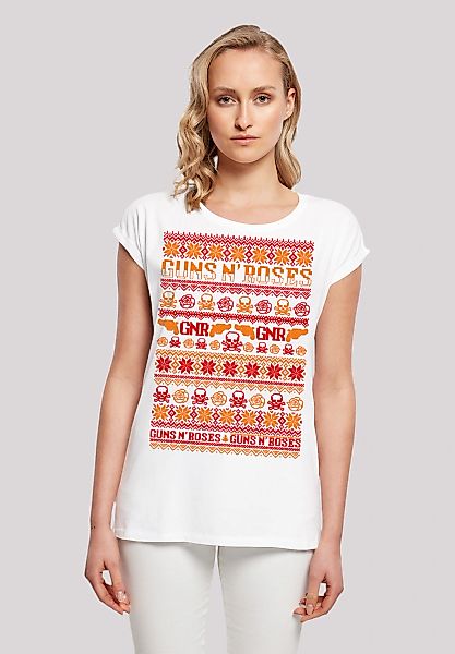 F4NT4STIC T-Shirt "Guns And Roses Christmas", Premium Qualität günstig online kaufen