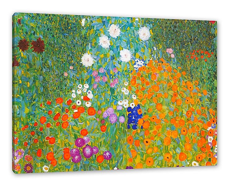 Pixxprint Leinwandbild Gustav Klimt - Bauerngarten, Gustav Klimt - Bauernga günstig online kaufen