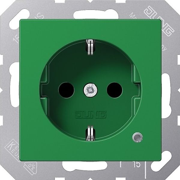 Jung SCHUKO-Steckdose 16 A 250V m.Berührungsschutz 1520 BFKO GN - A1520BFKO günstig online kaufen