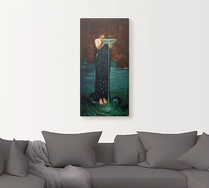 Artland Leinwandbild "Circe Invidiosa", Frau, (1 St.) günstig online kaufen