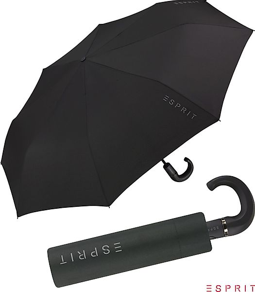 Esprit Taschenregenschirm Herren-Schirm Easymatic mit Rundhakengriff günstig online kaufen
