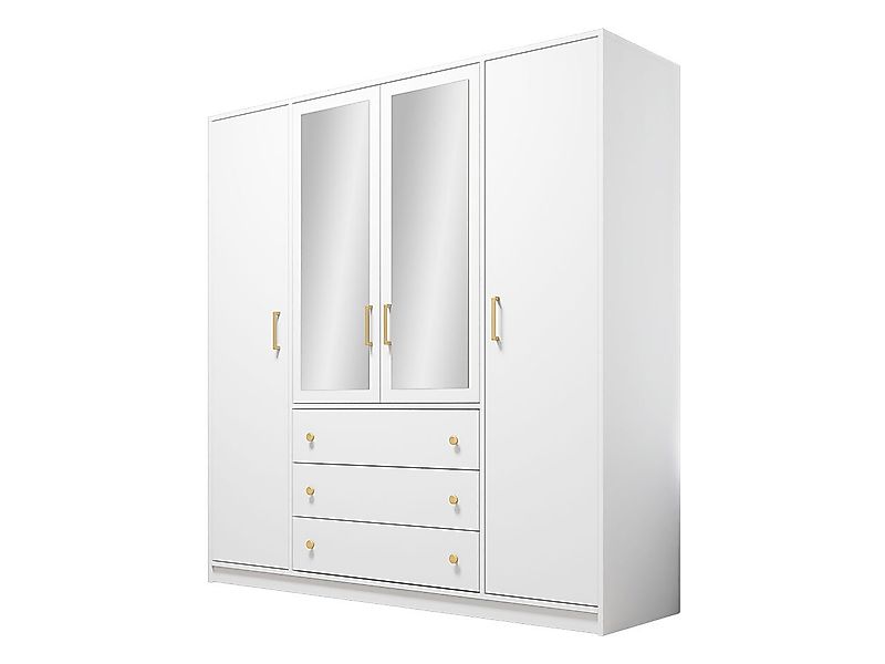 MIRJAN24 Kleiderschrank Retro D4 Lux (mit vier Drehtüren und drei Schublade günstig online kaufen
