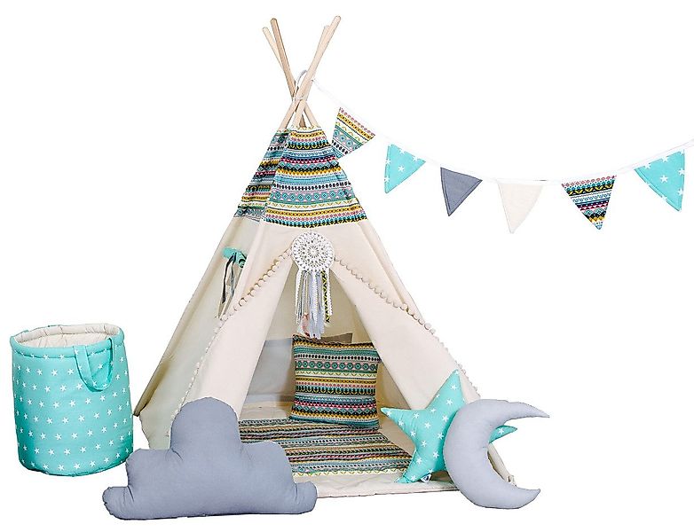 Rainbow Kids Tipi-Zelt Kinderzelt Spielzelt Teepee günstig online kaufen