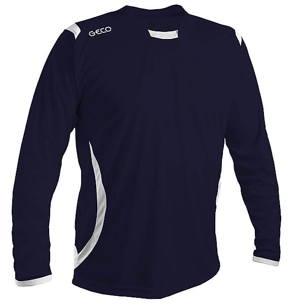 Geco Langarmshirt Levante (100% Polyester) dunkelblau/weiss günstig online kaufen