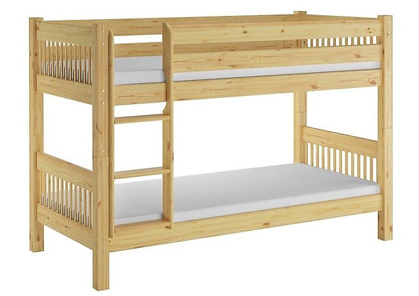ERST-HOLZ Etagenbett Etagenbett 90 x 200 Kiefer Massiv für Kinder Nische 10 günstig online kaufen
