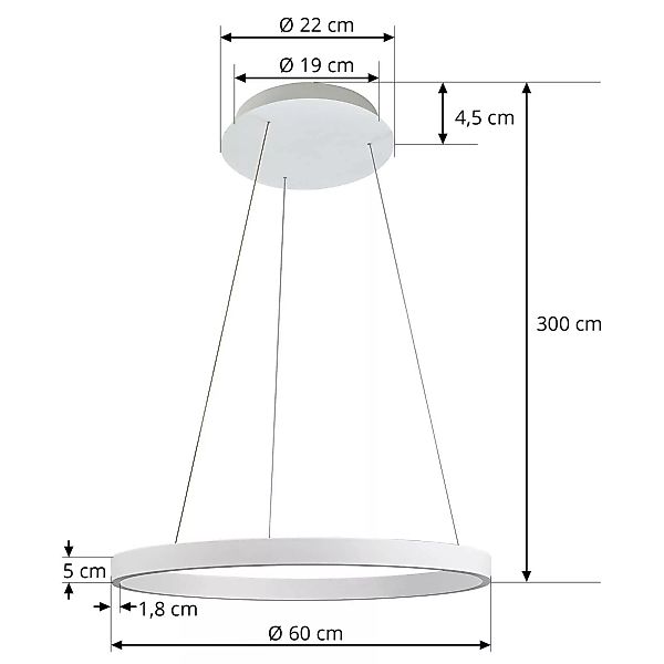 Arcchio Answin LED-Hängeleuchte 52,8 W silber günstig online kaufen