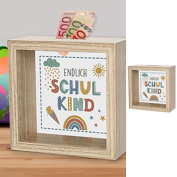 CEPEWA Spardose Spardose 'Endlich Schulkind' 14,5x6,5cm günstig online kaufen