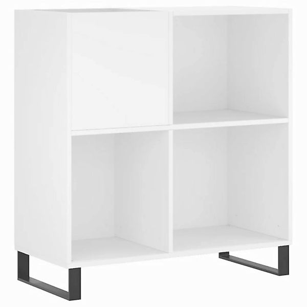 vidaXL Beistellschrank Plattenschrank Weiß 84,5x38x89 cm Holzwerkstoff günstig online kaufen