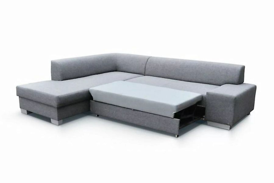 JVmoebel Ecksofa, Moderne Design Ecksofa Porto Bettfunktion Couch Textil günstig online kaufen