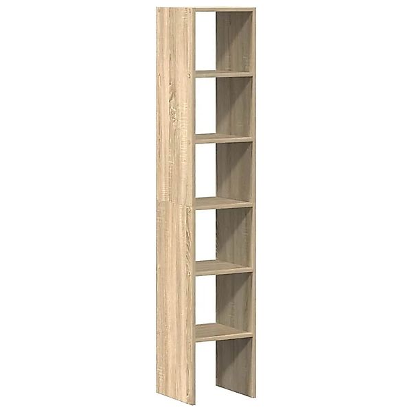 vidaXL Bücherregale 2 Stk Stapelbar Sonoma-Eiche 30x30x80 cm 858808 günstig online kaufen