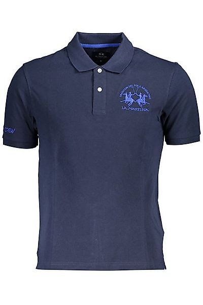 La Martina Poloshirt Herren Kurzarm Poloshirt Blau - Klassisches Design günstig online kaufen