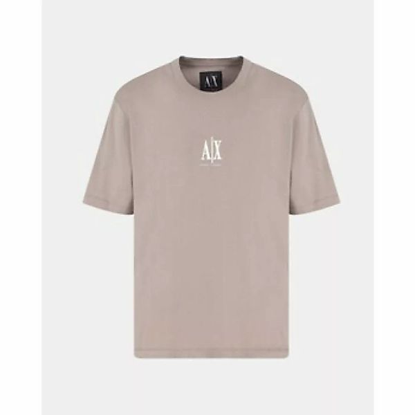 EAX  T-Shirt T-Shirt mit gesticktem Logo in der Mitte günstig online kaufen