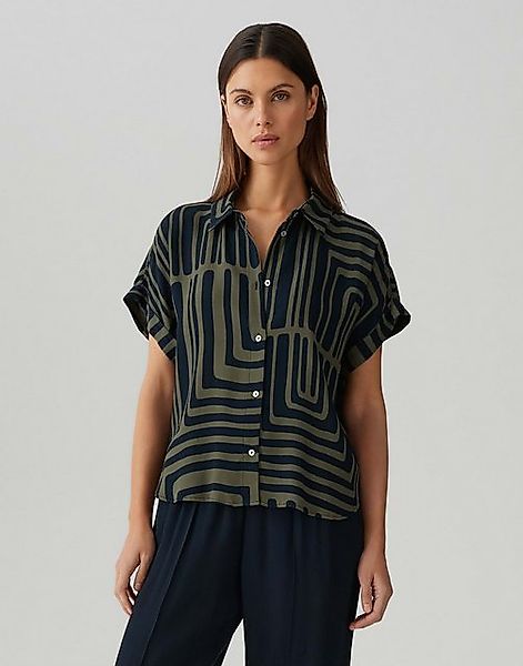 OPUS PANTS Kurzarmbluse FERINA Loose aus nachhaltiger Viskose günstig online kaufen