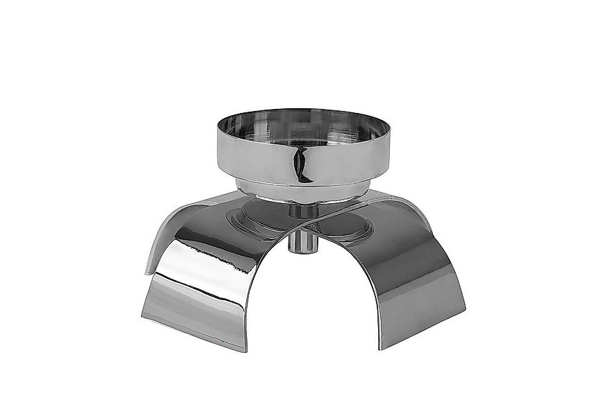 Fink Kerzenleuchter AARON Leuchter - H. 12,5cm x D. 22,5cm - silber - Alumi günstig online kaufen