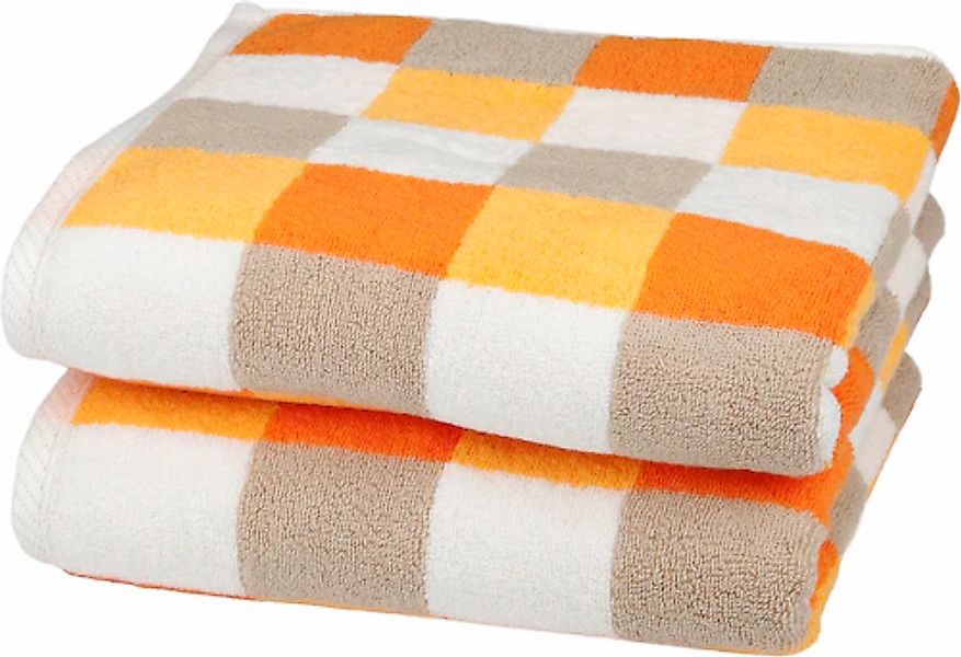 ROSS Handtücher »Würfelfond«, (Set, 2 St., 2 Handtücher), 100% Baumwolle günstig online kaufen