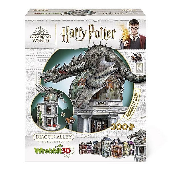 JH-Products Puzzle Gringotts Bank Harry Potter 3D Puzzle 300 Teile, 300 Puz günstig online kaufen
