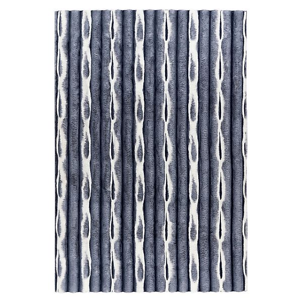 Obsession Teppich Whispering Waves blau B/L: ca. 80x300 cm günstig online kaufen