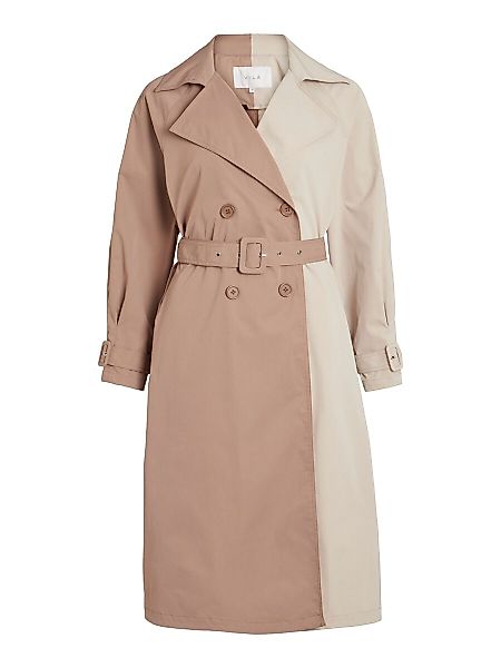 VILA Colorblock Trenchcoat Damen Braun günstig online kaufen