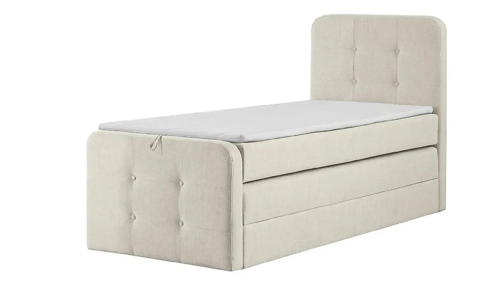 Boxspringbett mit Bettkasten Neapel ¦ creme ¦ Maße (cm): H: 121 Betten > Ko günstig online kaufen