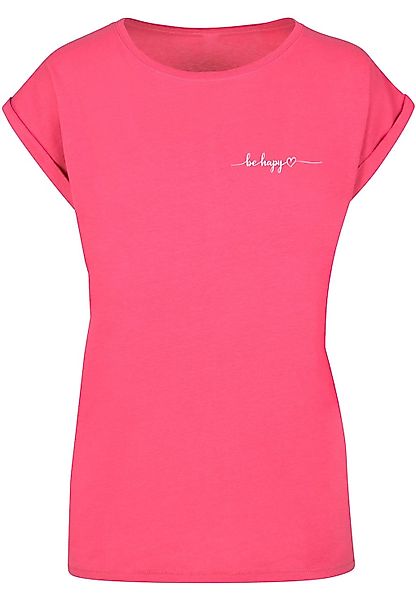 Merchcode T-Shirt "Merchcode Damen Ladies Be Happy T-Shirt", (1 tlg.) günstig online kaufen