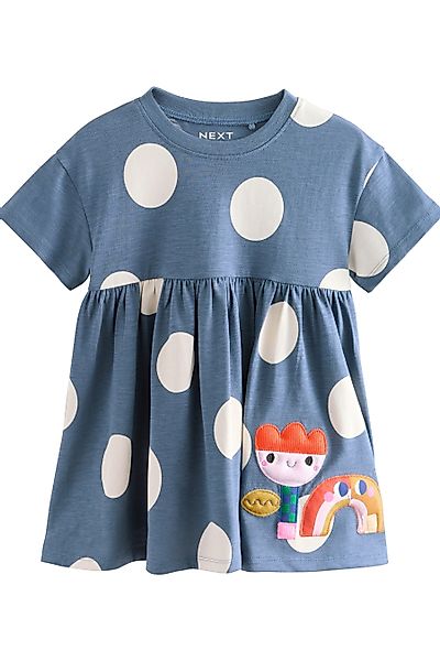 Next Jerseykleid Kurzärmeliges Jersey-Sommerkleid (1-tlg) günstig online kaufen