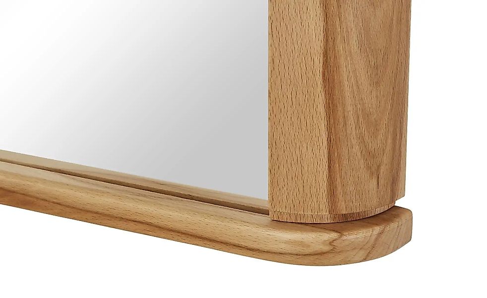 Wohnwert Spiegel 53 x 140 cm Atrio ¦ holzfarben ¦ Glas,Aluminium,Holz ¦ Maß günstig online kaufen