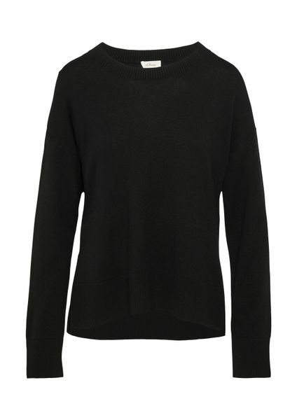 s.Oliver Longpullover Strickpullover Strickpullover aus Kaschmirmix günstig online kaufen