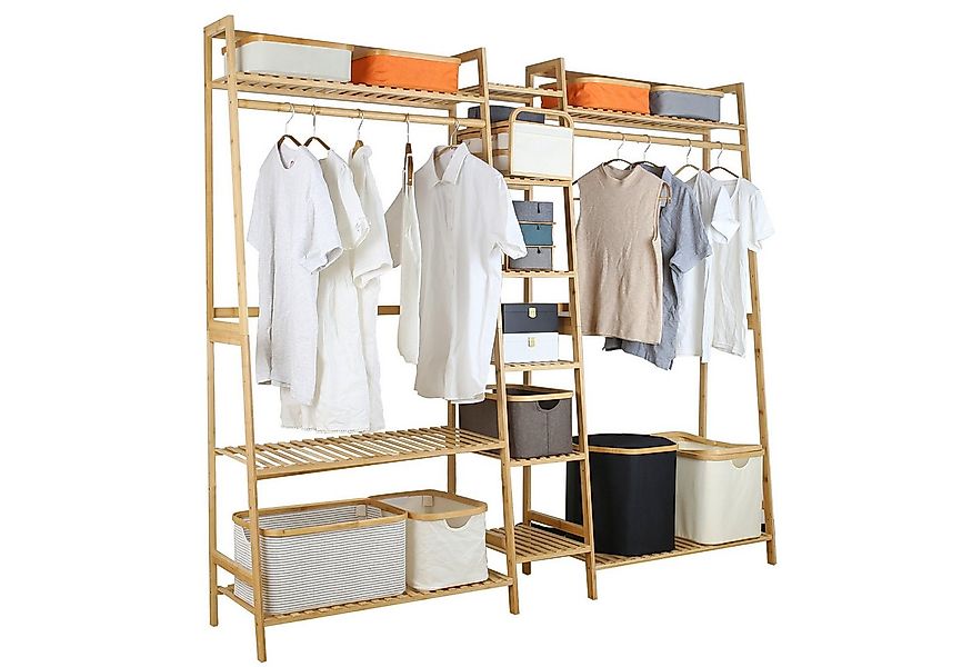 WAOHO Kleiderständer Garderobenständer 190*40*170cm, Offener Kleiderständer günstig online kaufen