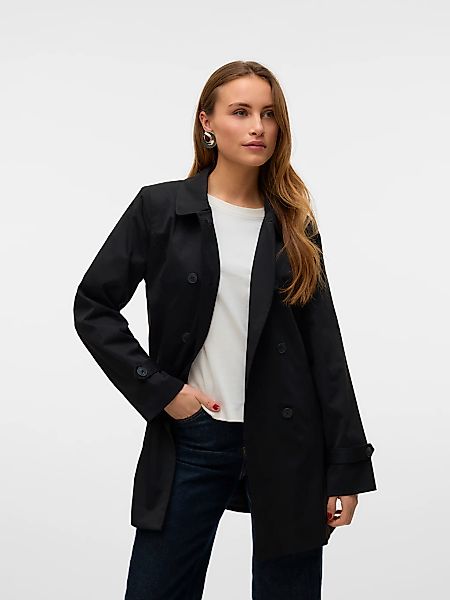 Vero Moda Trenchcoat VMCHELSEA OLIVIA TRENCHCOAT NOOS kurzer 2-Reiher mit a günstig online kaufen