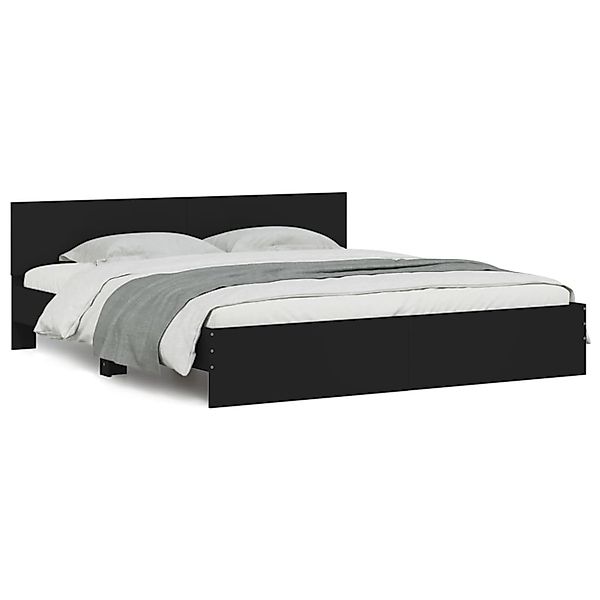 vidaXL Bettgestell mit Kopfteil Braun Eiche-Optik 200x200 cm1946520 günstig online kaufen