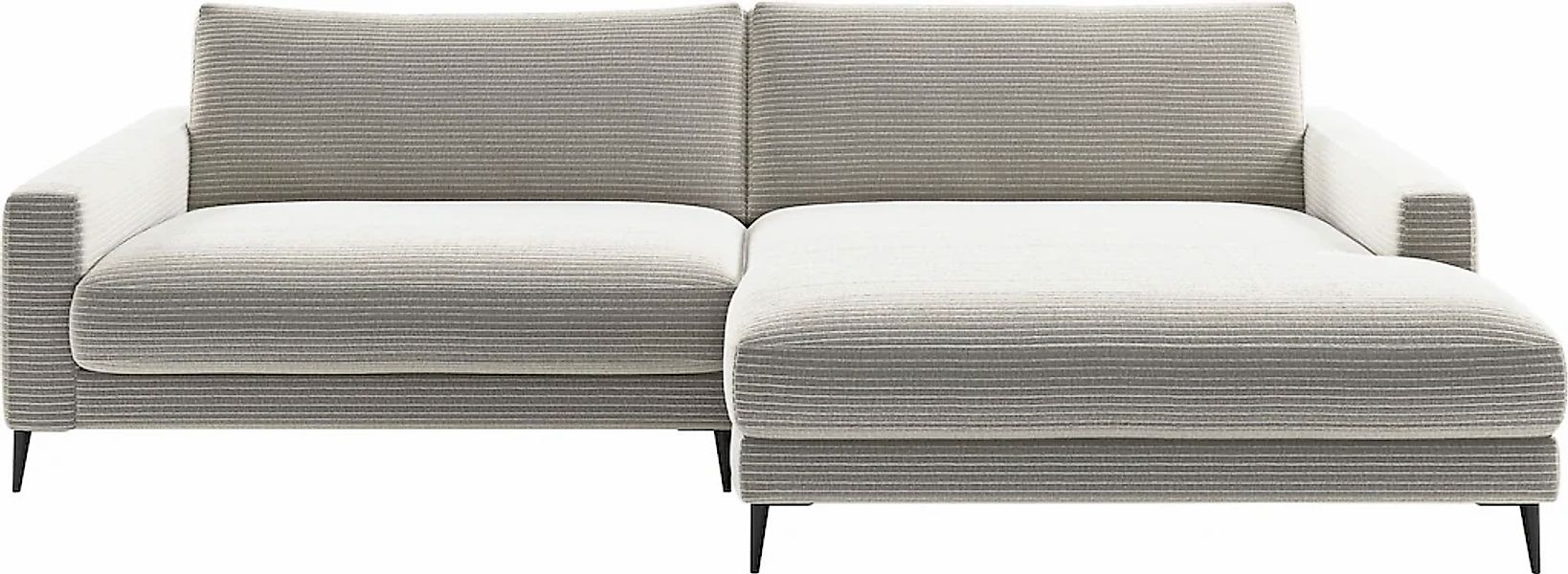 Home affaire Ecksofa "Downtown, B/T/H: 272/190/84 cm L-Form" weicher Sitzko günstig online kaufen