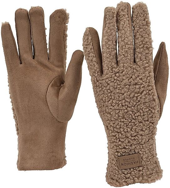styleBREAKER Fleecehandschuhe Touchscreen Handschuhe mit Teddyplüsch (1-St) günstig online kaufen
