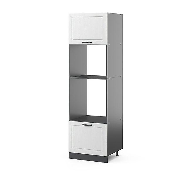Vicco Mikrowellenumbauschrank R-Line, Weiß Landhaus/Anthrazit, 60 günstig online kaufen