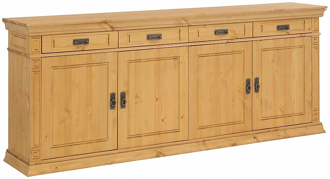 Sideboard Kommode im klassischen Landhausstil, Breite 202 cm günstig online kaufen