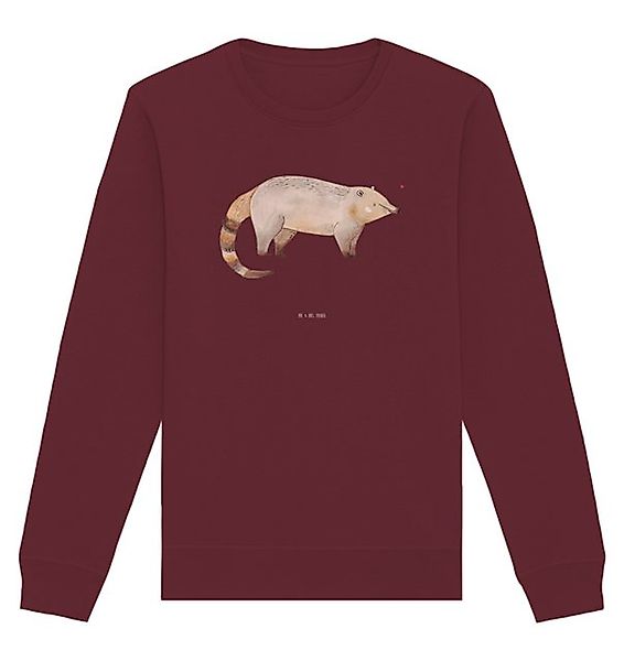 Mr. & Mrs. Panda Longpullover Nasenbär Größe M - Burgundy - Geschenk, Pullo günstig online kaufen