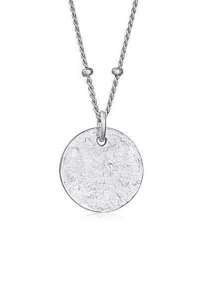 Elli Kette mit Anhänger Kugelkette Disc Plättchen 925 Silber, Kugel günstig online kaufen