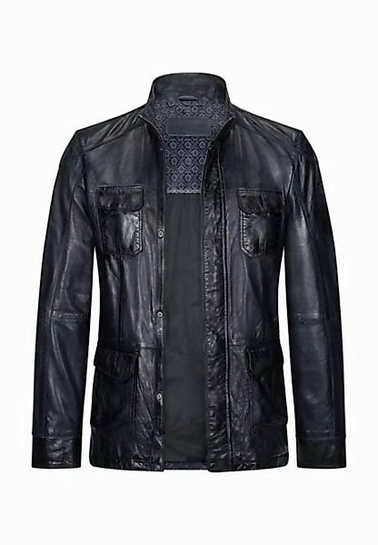 Milestone Lederjacke MS-Jose längere Herren Fieldjacket aus Lammnappa Leder günstig online kaufen