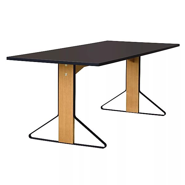 Artek - Kaari REB012 Tisch Eiche klar lackiert 160x80cm - schwarz, natur/Ti günstig online kaufen