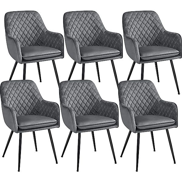 Yaheetech Esszimmerstuhl Küchenstühle (6 St), Stuhl-Set günstig online kaufen