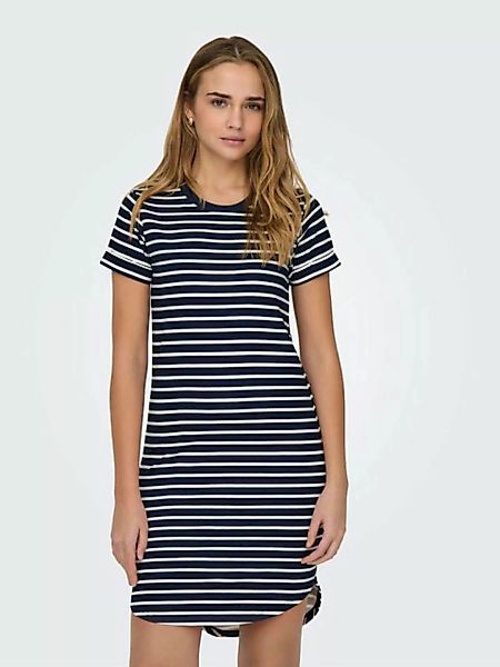 JACQUELINE de YONG Shirtkleid Kurzes T-Shirt Kleid Knielang Gestreift JDYIV günstig online kaufen