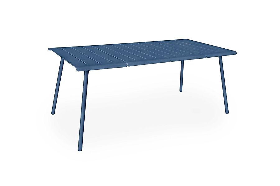 Vapio Outdoortisch Aluminium 180x90x74 cm Rauchblau günstig online kaufen