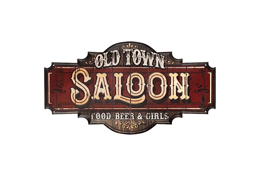 Moritz Metallschild Saloon Western Food Beer Girls, Vintage Retro Deko Schi günstig online kaufen