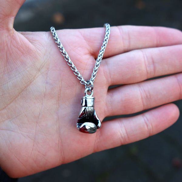 DALMARO Edelstahlkette Lederkette Edelstahl 316 BOXING günstig online kaufen